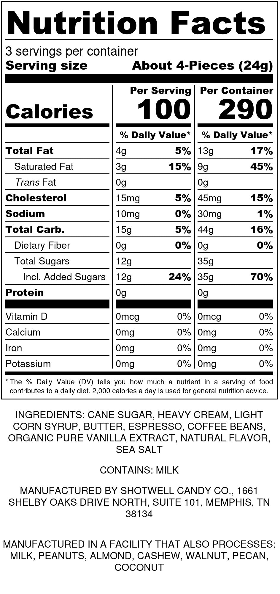 Hand-Crushed Espresso Caramels