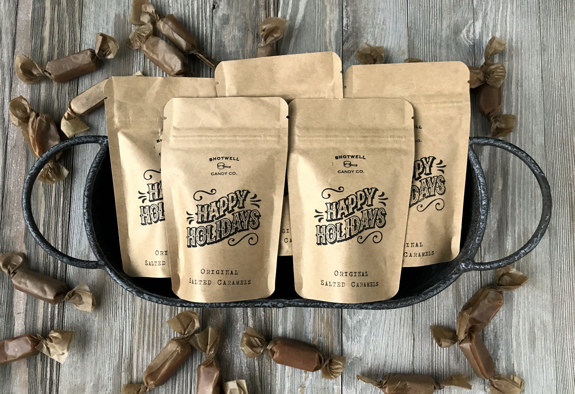 Small Happy Holidays Bags