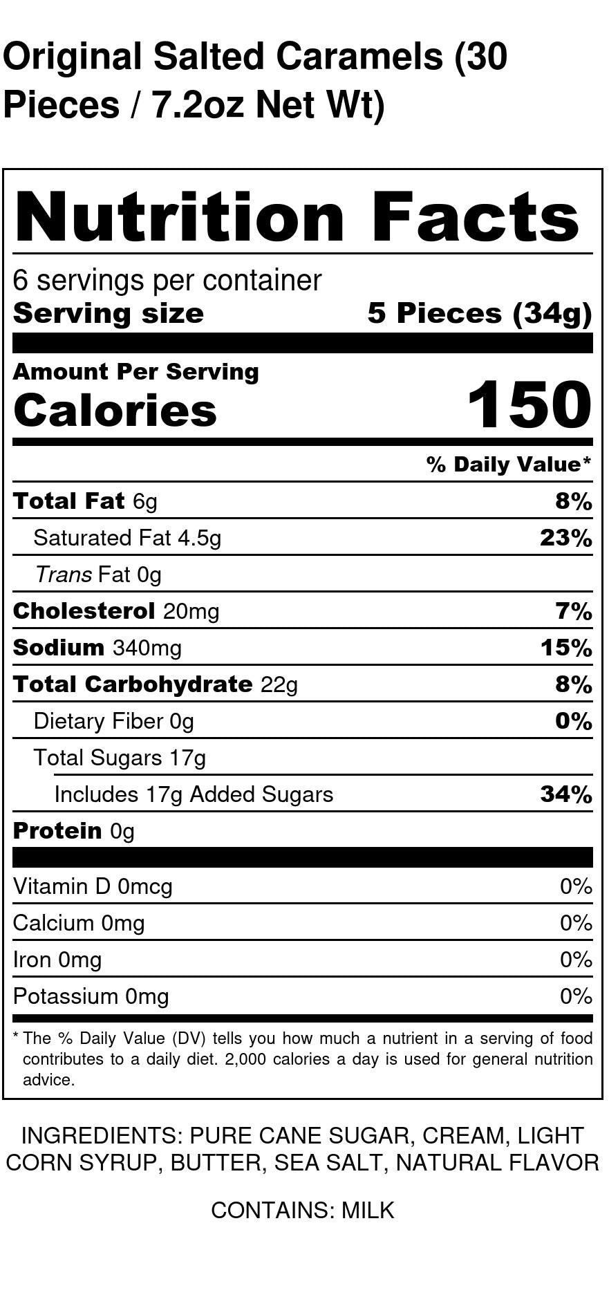 Nutritional information