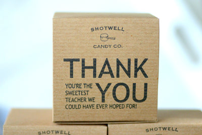 Teacher Thank You Caramel Boxes
