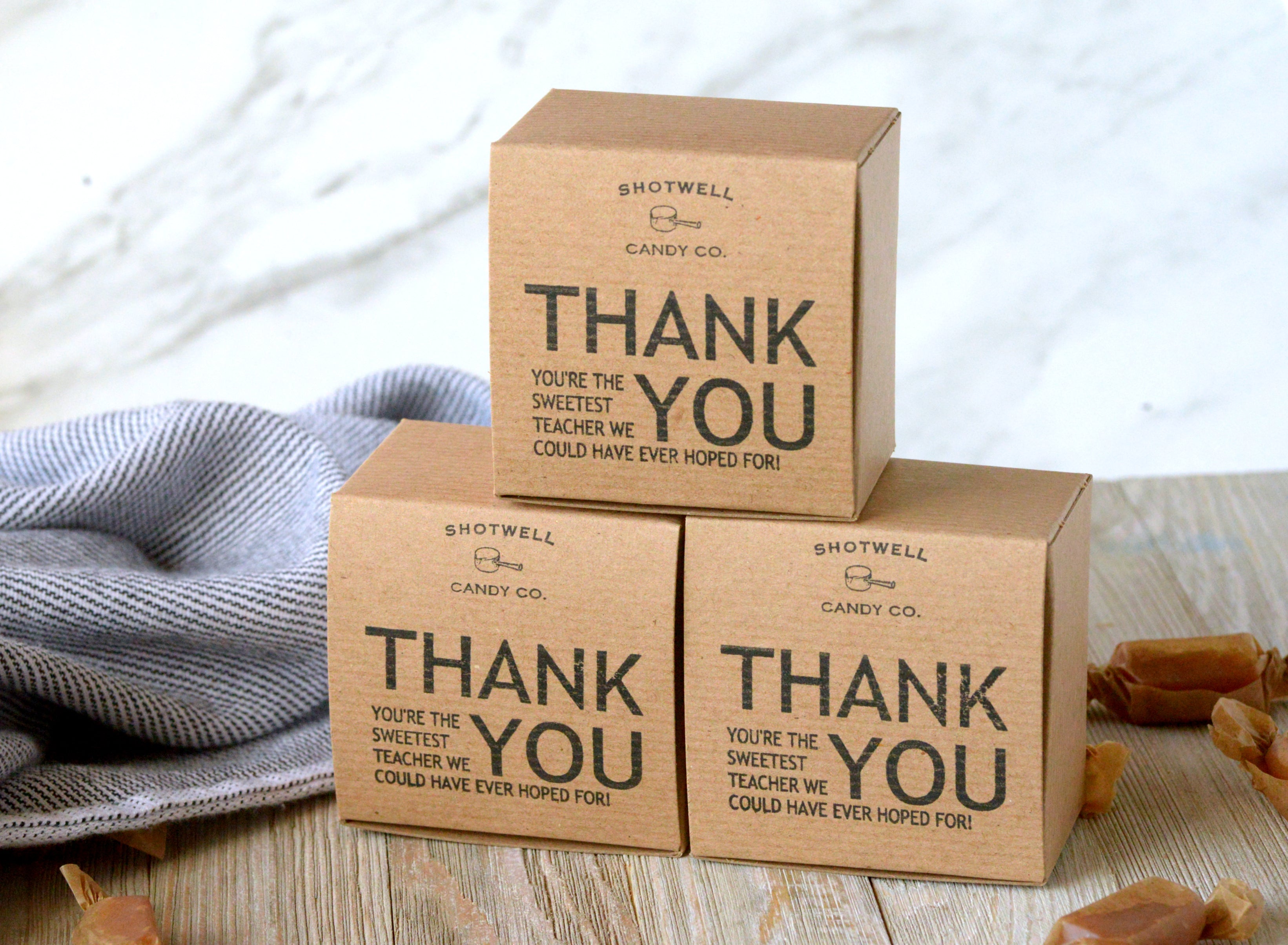 む*ん様 勝駒 産土　thankyou Teacher Gifts | Gourmet Caramels Gift Box | Caramel Chews
