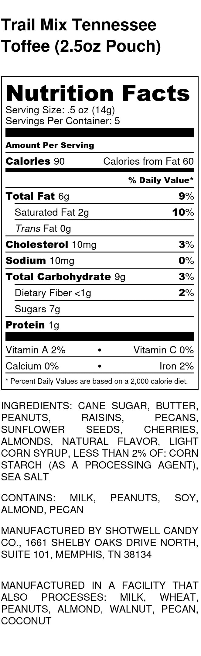 Tennessee Toffee (Trail-Mix)