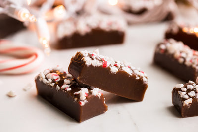 Chocolate Peppermint Crunch Caramels