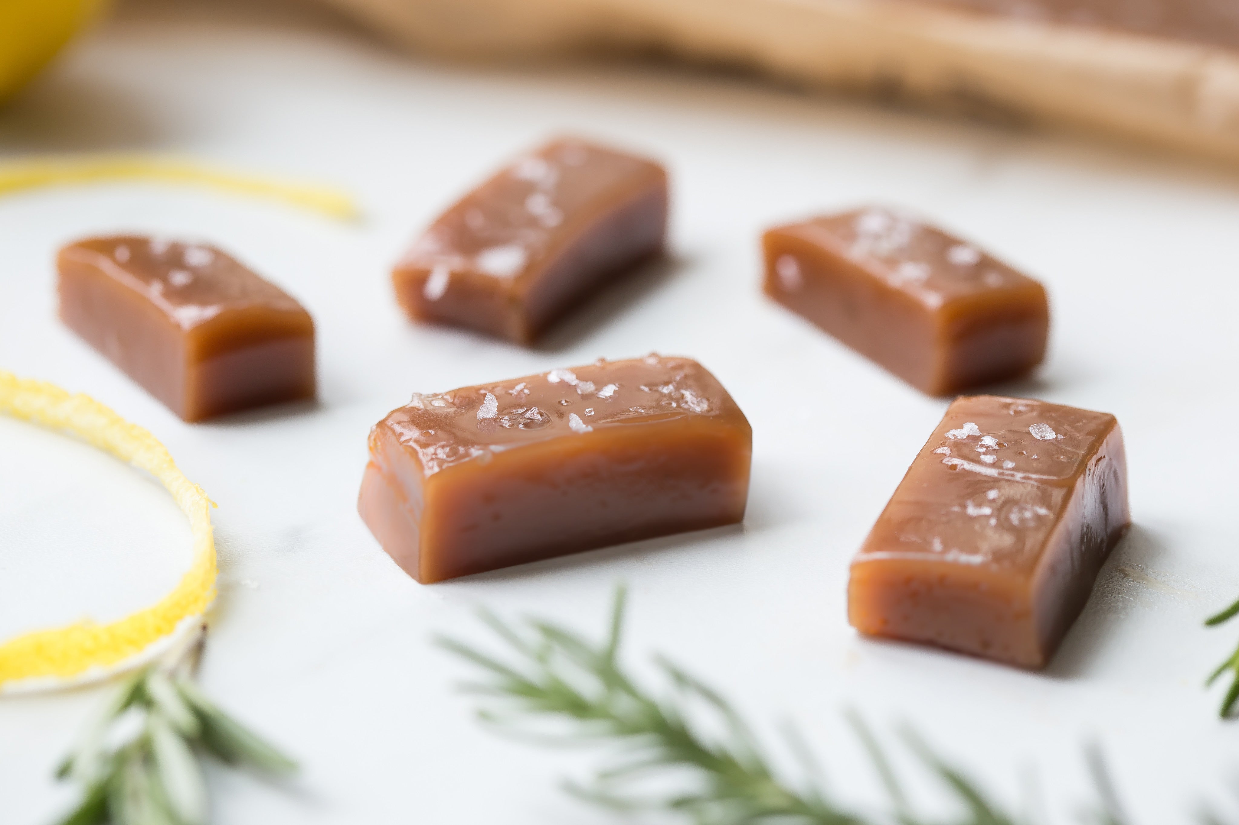 Lemon Pound Cake Caramels | Gourmet Caramels | Soft Caramel