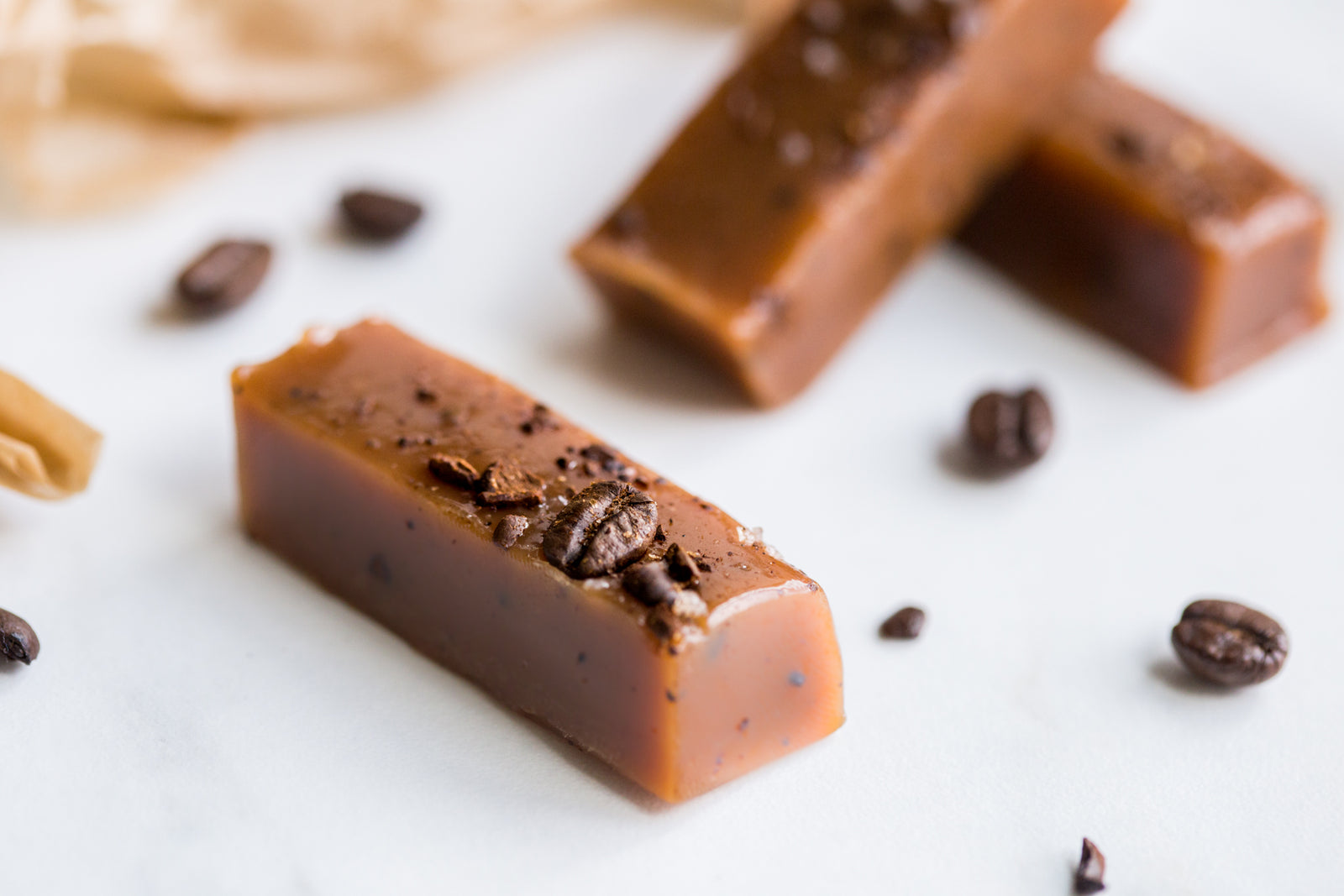 Hand-Crushed Espresso Caramels