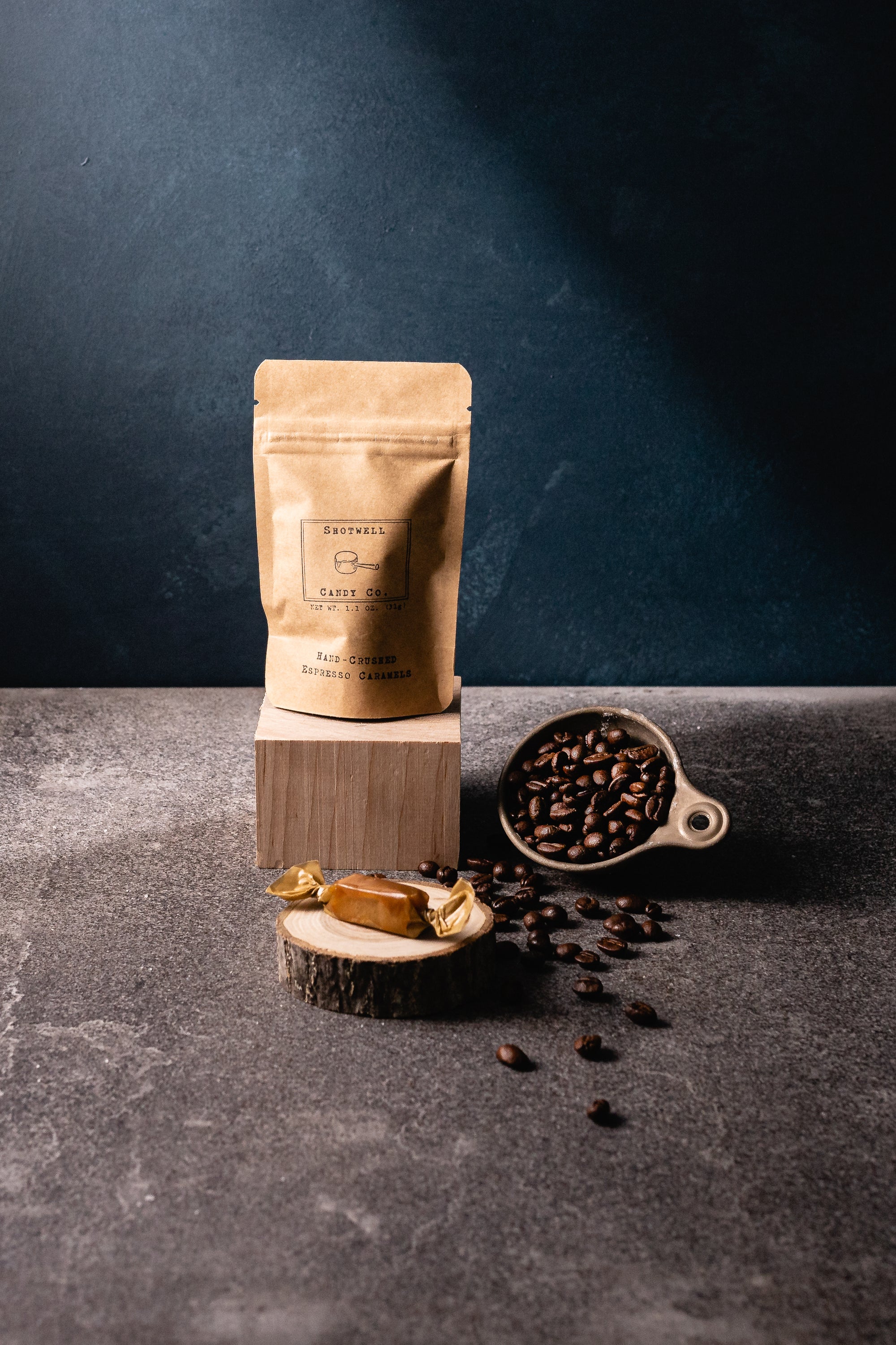 Hand-Crushed Espresso Caramels